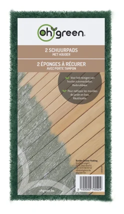 Accessoires En Onderhoud|ohgreen 2 groene reinigingspads