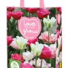 Bloembollen|Ecocheques|ohgreen 1 shopping bag met tulpen roze 'love what you grow'