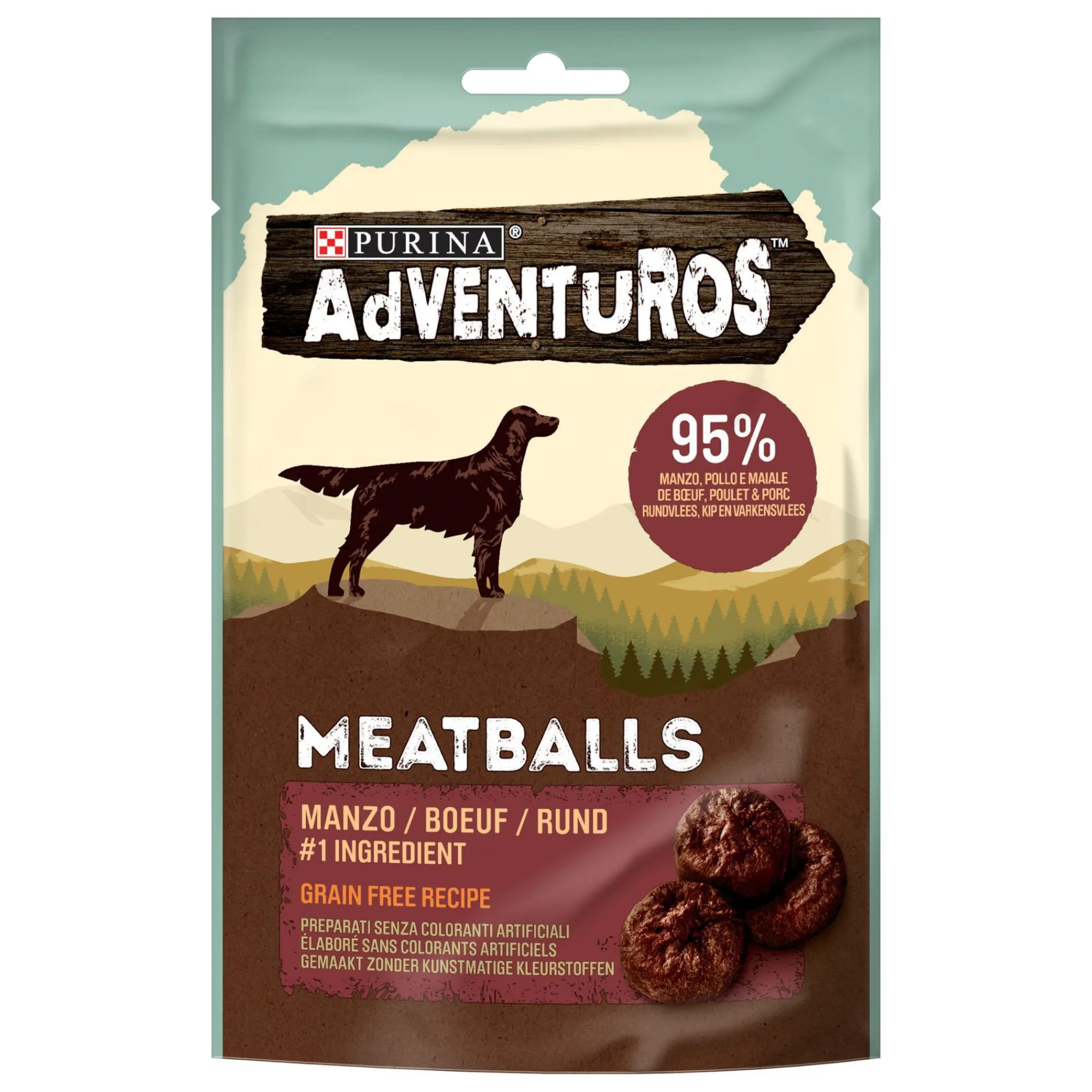 Werelddierendag|Hond Voeding|ohgreen Adventuros meatballs 70g