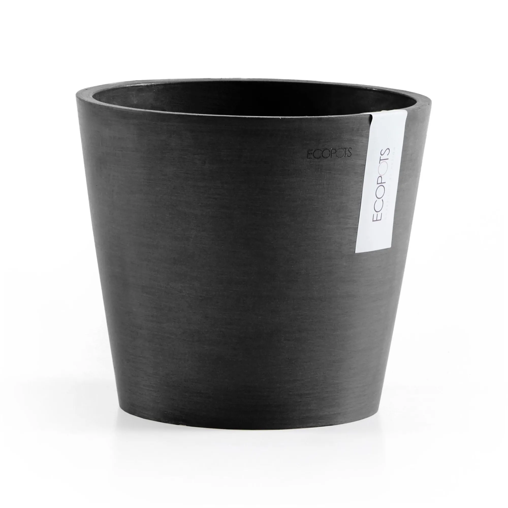 Kunststof|Ecocheques|ohgreen Amsterdam 20cm donkergrijs met waterreservoir