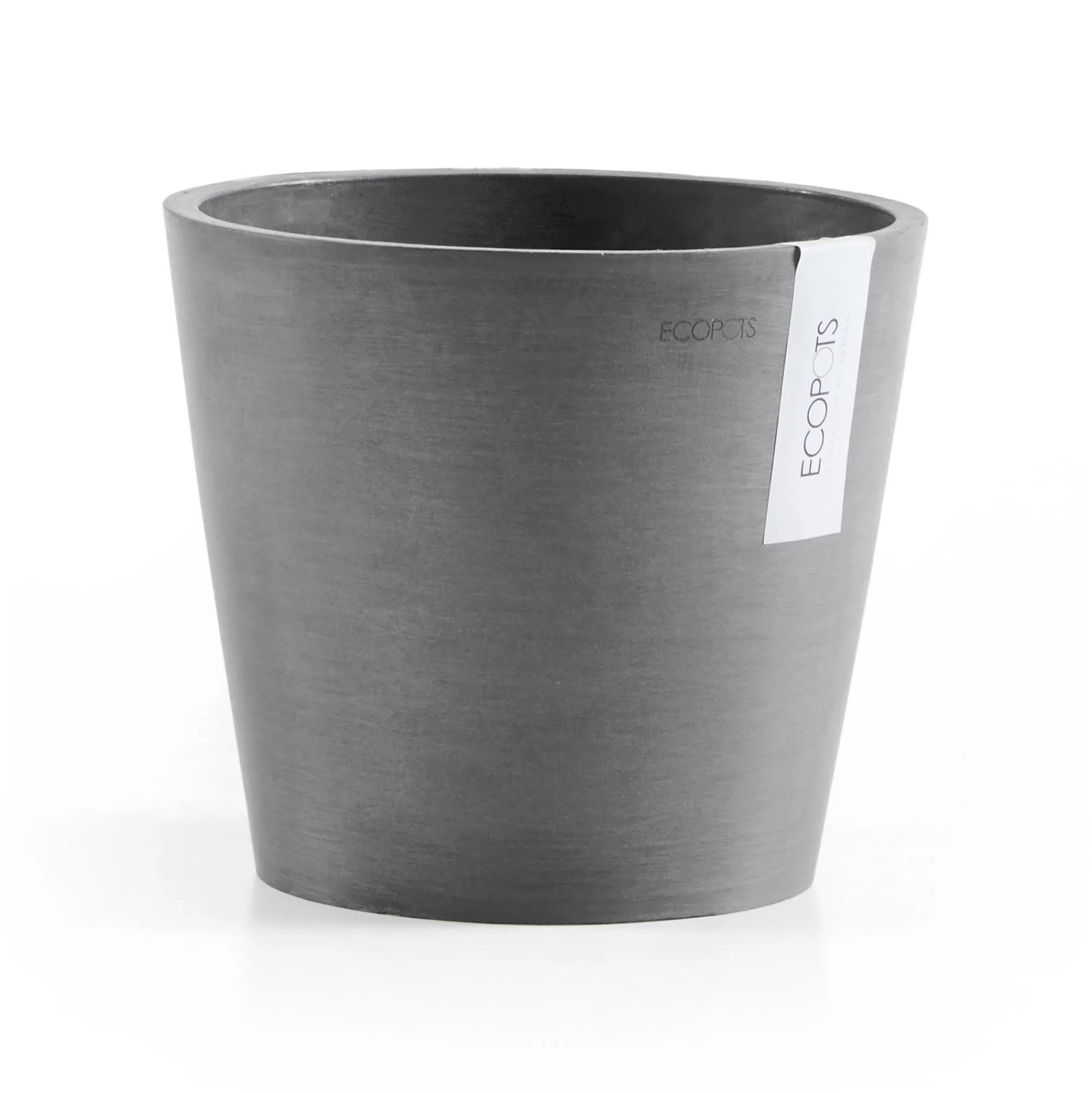 Kunststof|Ecocheques|ohgreen Amsterdam 20cm grijs met waterreservoir