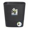 Kunststof|Ecocheques|ohgreen AQUA CARE VIERKANT 38CM HOUTSKOOLGRIJS