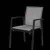 Tuinmeubelen|ohgreen Armstoel Grant zilver grijs/charcoal
