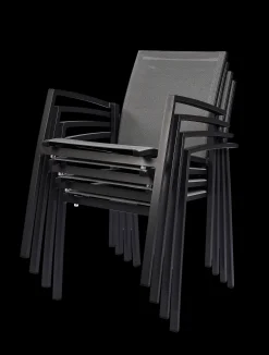 Tuinmeubelen|ohgreen Armstoel Grant zilver grijs/charcoal