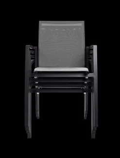 Tuinmeubelen|ohgreen Armstoel Grant zilver grijs/charcoal