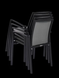 Tuinmeubelen|ohgreen Armstoel Grant zilver grijs/charcoal