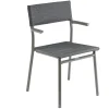 Tuinmeubelen|ohgreen Armstoel Oron Duo Obsidian Titane