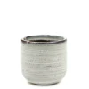Potten En Vazen|ohgreen Bain blanche Sierpot s l9,5xb9,5xh9cm wit