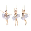 Kerstornamenten|ohgreen Ballerina ornament met tule en parels