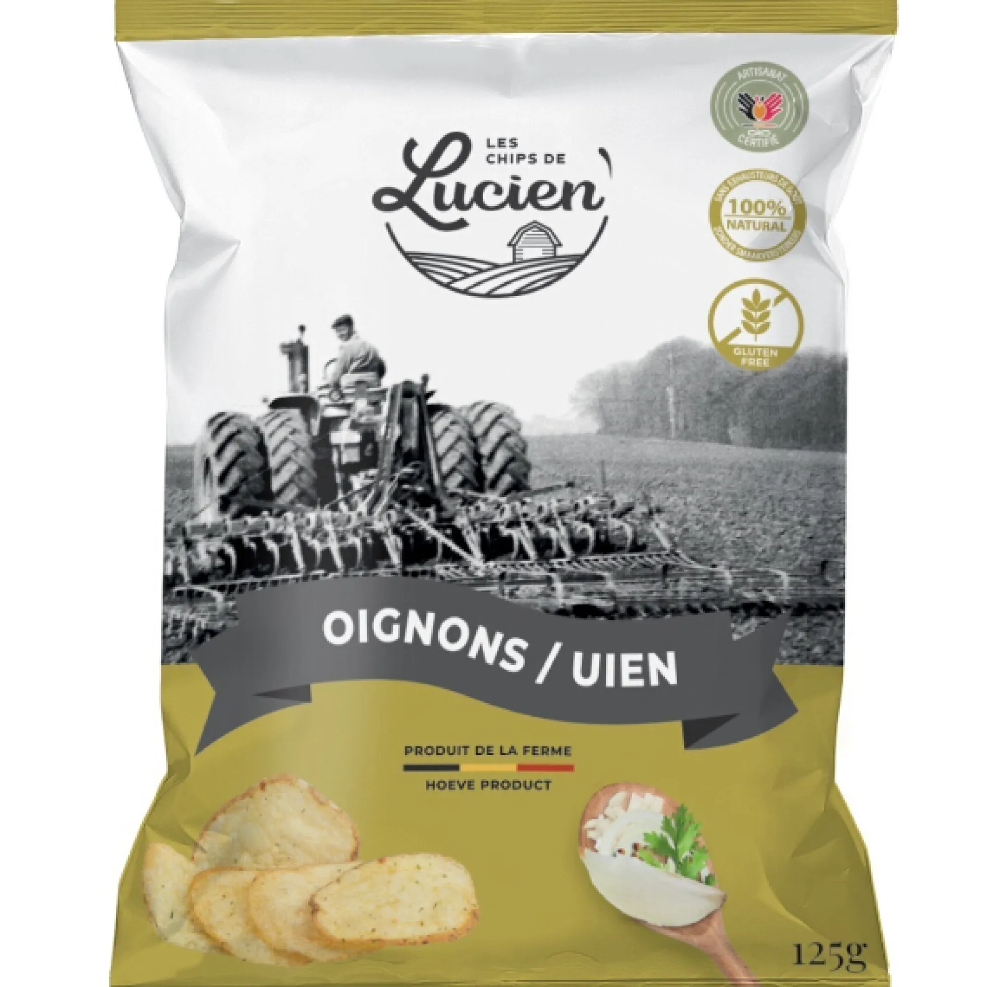 Voeding|ohgreen Belgische chips met ui 125g