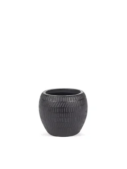 Potten En Vazen|ohgreen Black Ancient Sierpot s l13xb13x11,5 zwart