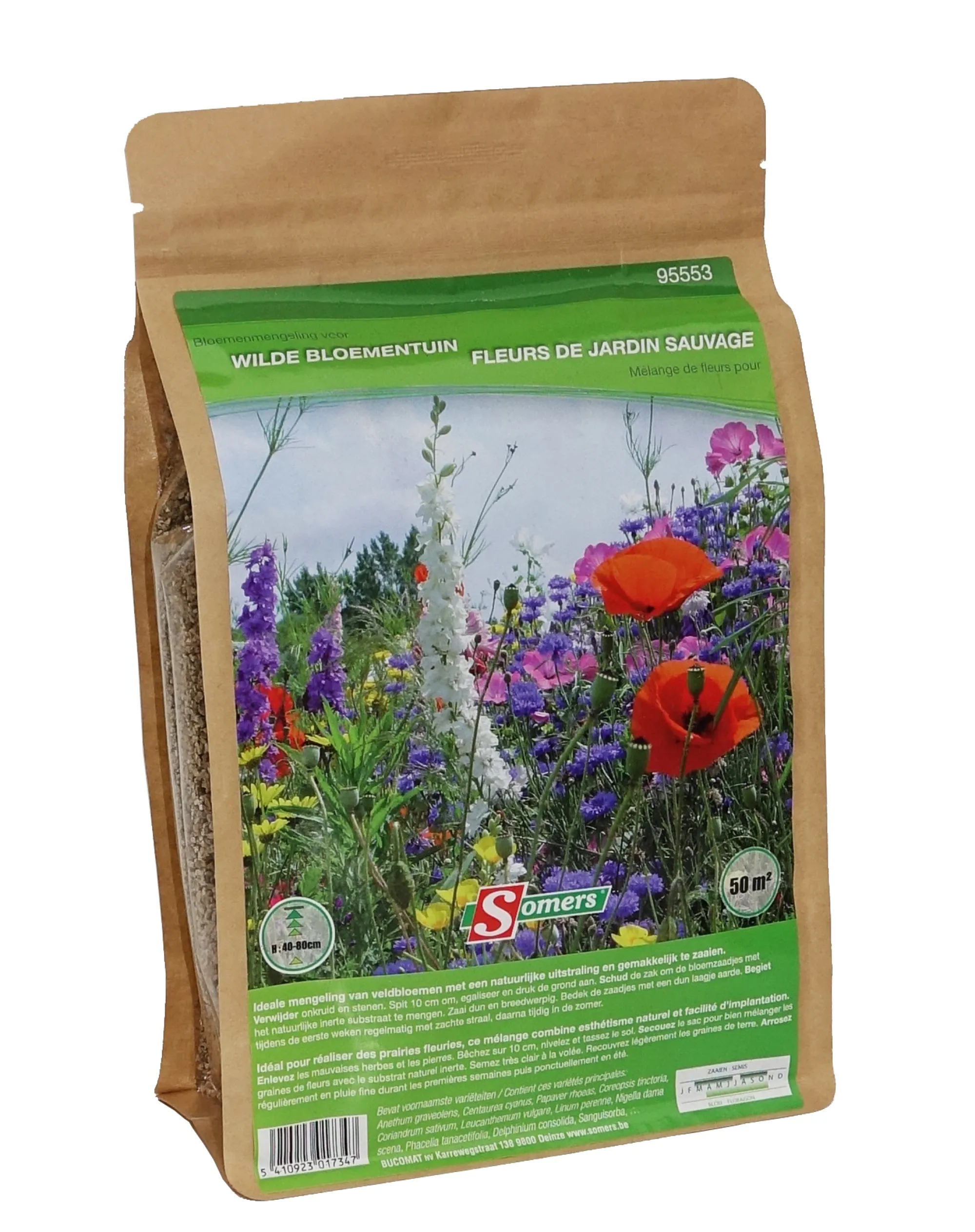 Zaden|Ecocheques|ohgreen Bloemenmengsel wilde bloementuin 50m²