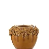 Potten En Vazen|ohgreen Bloemp bloem keramiek oker s (17x17x13cm)