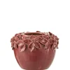 Potten En Vazen|ohgreen Bloemp bloem keramiek roze s (17x17x13cm)