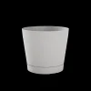 Kunststof|Ecocheques|ohgreen Bloempot Orione 24cm wolkwit