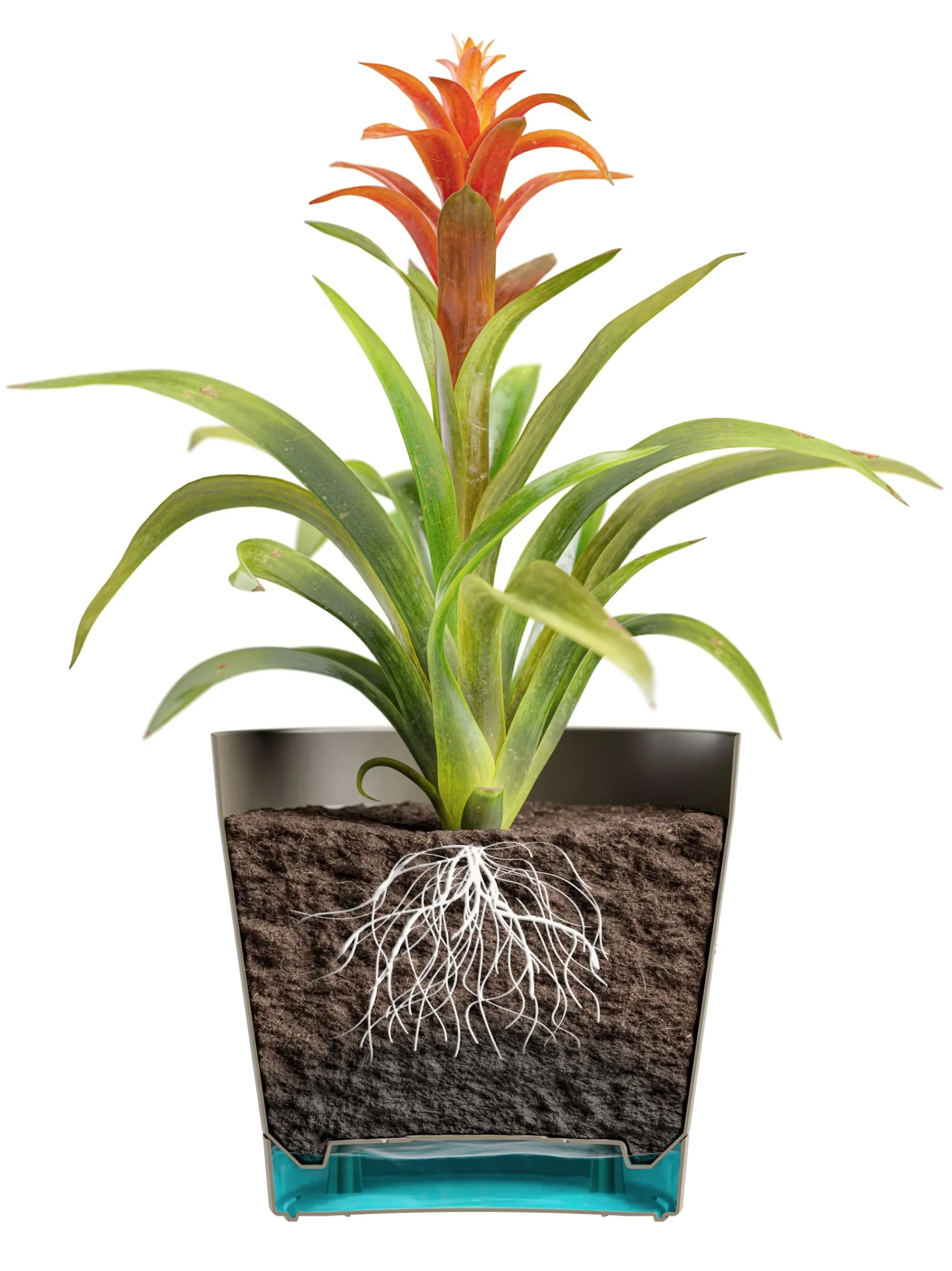 Kunststof|Ecocheques|ohgreen Bloempot Orione 24cm wolkwit