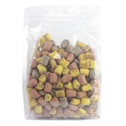 Werelddierendag|Hond Voeding|ohgreen Bonte mini-mergpijpjes 1 kg./zak