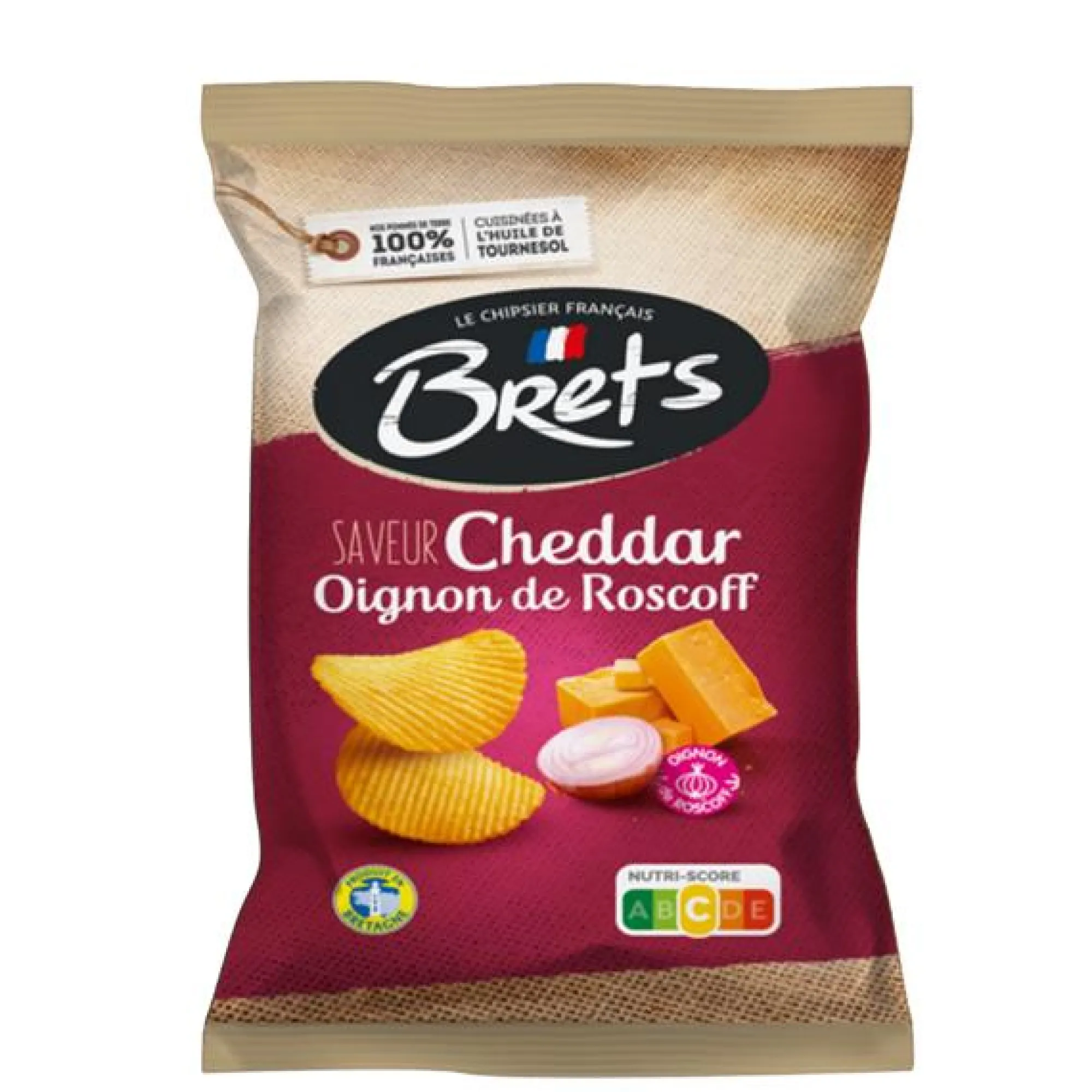 Voeding|ohgreen Brets chips met cheddar kaas & roscoff uien smaak