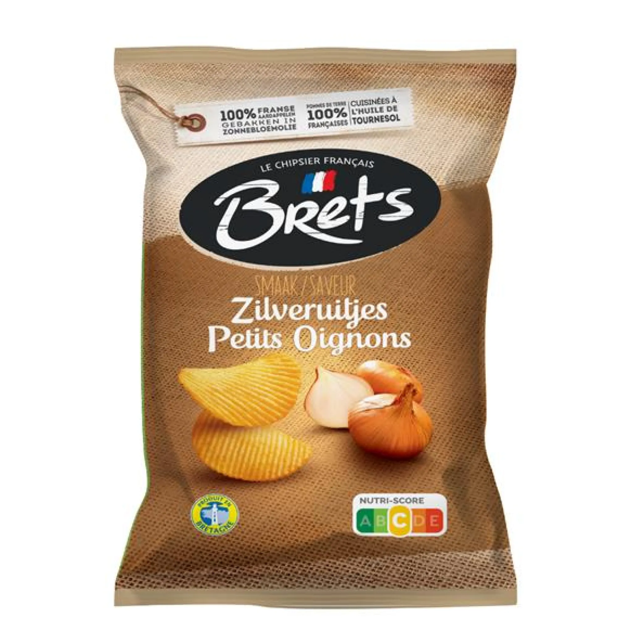 Voeding|ohgreen Brets chips met zilveruitjes smaak
