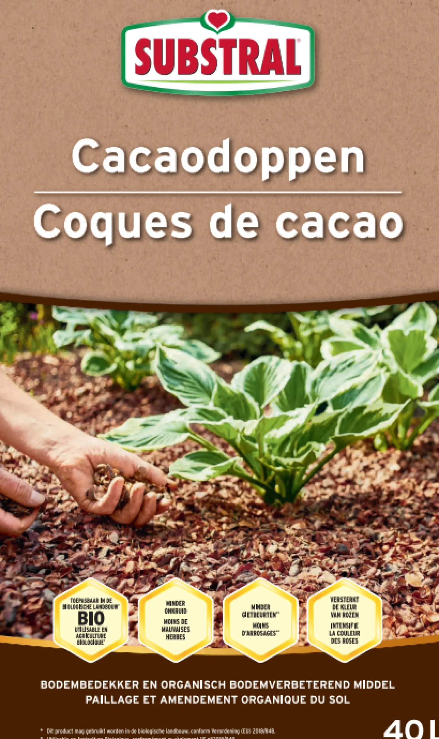 Bodemverbetering|Ecocheques|ohgreen Cacaodoppen 40l