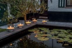 Geuren|ohgreen Citronellakaars in witte schaal - Ginger Love
