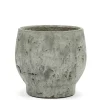 Potten En Vazen|ohgreen Clay Pot roots l17xb17x 15,5 grijs