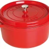 Koken|ohgreen Cocotte rond 28 cm kers