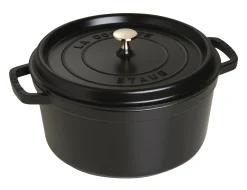 Koken|ohgreen Cocotte rond 28 cm zwart