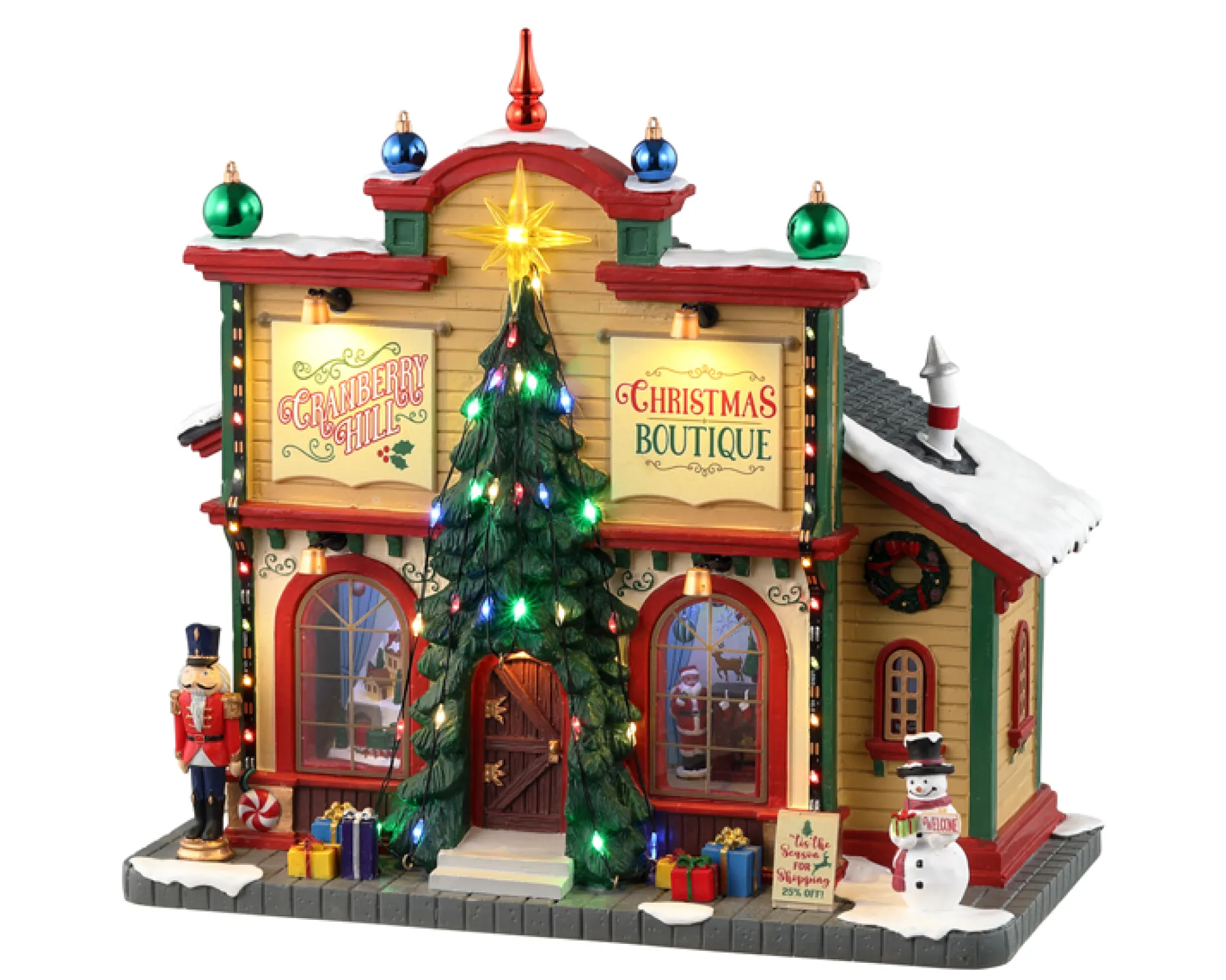 Lemax Kerstdorpen|ohgreen Cranberry hill christmas boutique, b/o (4.5v)