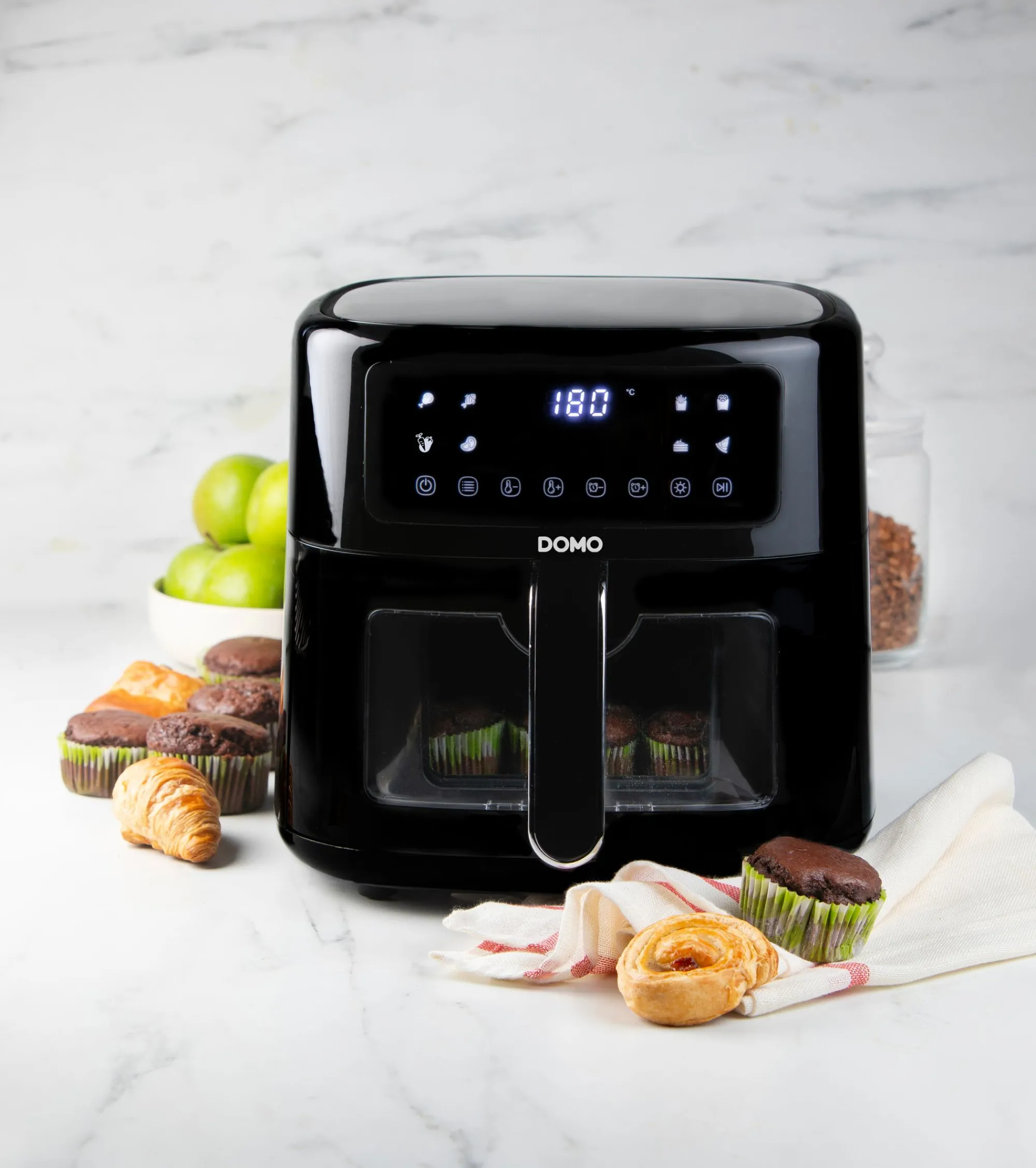Keukentoestellen|ohgreen Deli-fryer met kijkvenster 6l 1500w