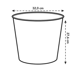 Ecocheques|Potten En Vazen|ohgreen Diamond hoog easy insert 32cm