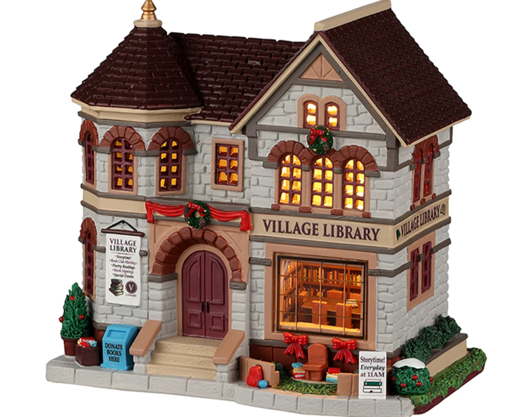 Lemax Kerstdorpen|ohgreen Dorpsbibliotheek, b/o led