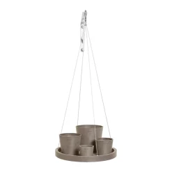 Kunststof|Ecocheques|ohgreen ECOPOTS HANG SAUCER 36CM TAUPE