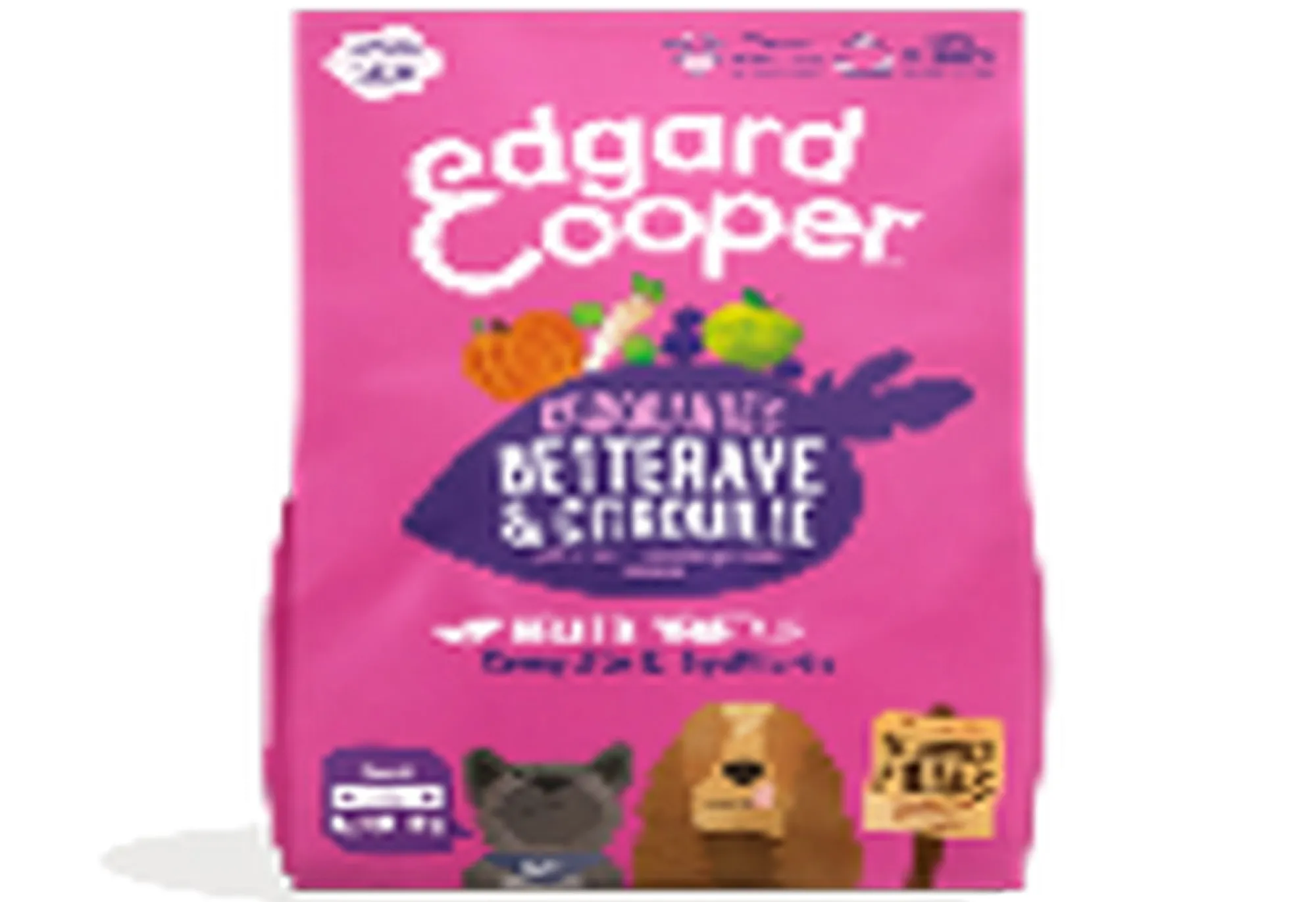 Hond Voeding|ohgreen Edgard & cooper, hondenbrokken voor adult plant based bieten, 2,5kg