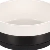 Eet-En Drinkpotten|ohgreen Eet- en drinkpot duke rond zwart & wit