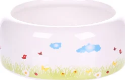Andere|ohgreen Eetpot knaagdier kiki keramisch rond wit m 11,5x11,5x4,5cm 275ml