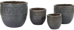 Aardewerk|ohgreen Egg pot geglazuurd d28h28