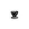Servies|ohgreen EIERDOPJE WIRE ZWART 5X5X5CM