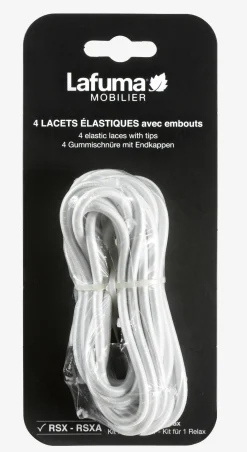 Tuinmeubelen|ohgreen ELASTIC LACES WITH ENDINGS Blanc