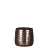 Potten En Vazen|ohgreen Floyd pot rond bruin - h15xd17cm