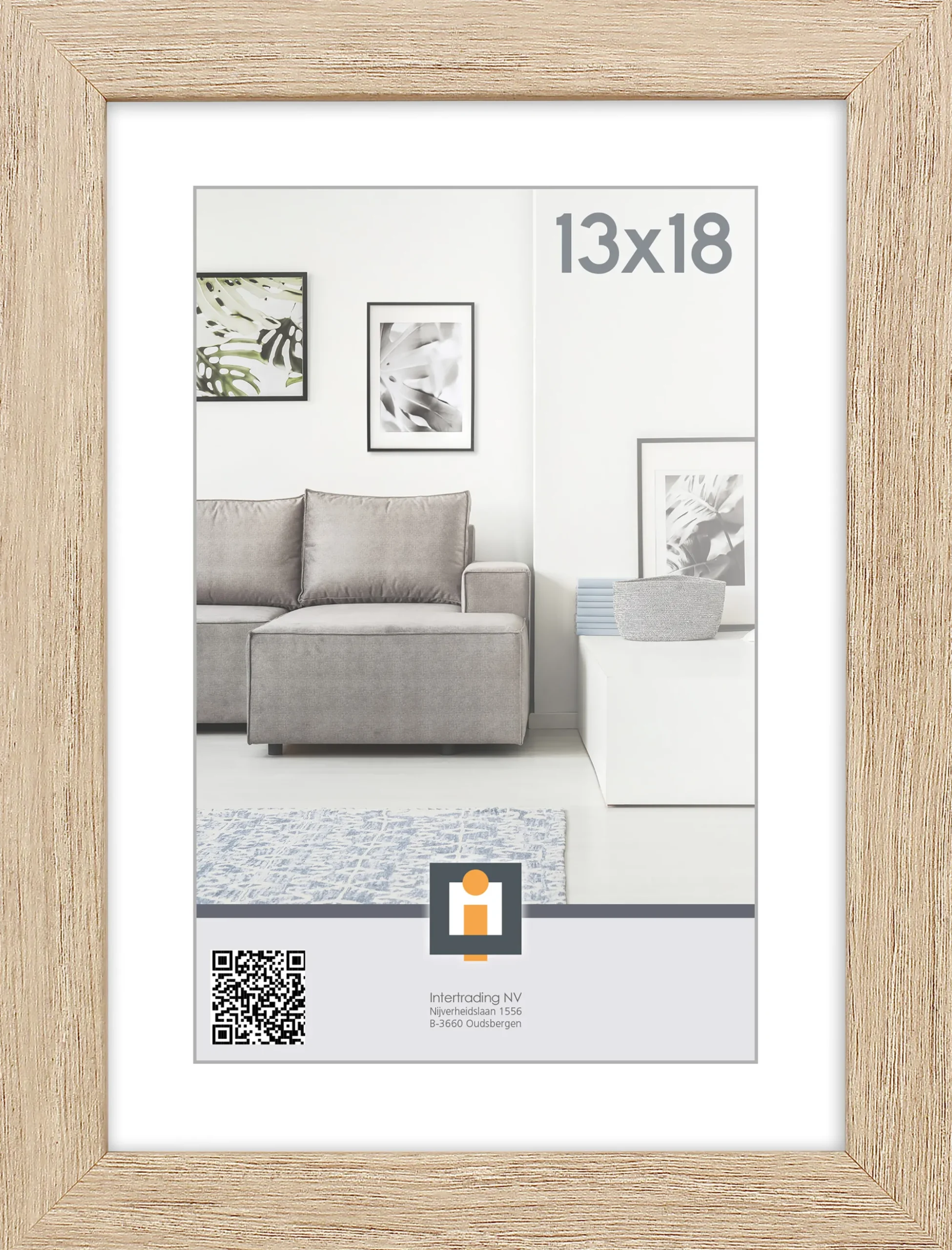 Sfeermakers|ohgreen fotolijst livorno vintage eik 13x18 cm