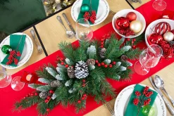 Kerstdecoratie|ohgreen Frosted berry centerpiece h75cm