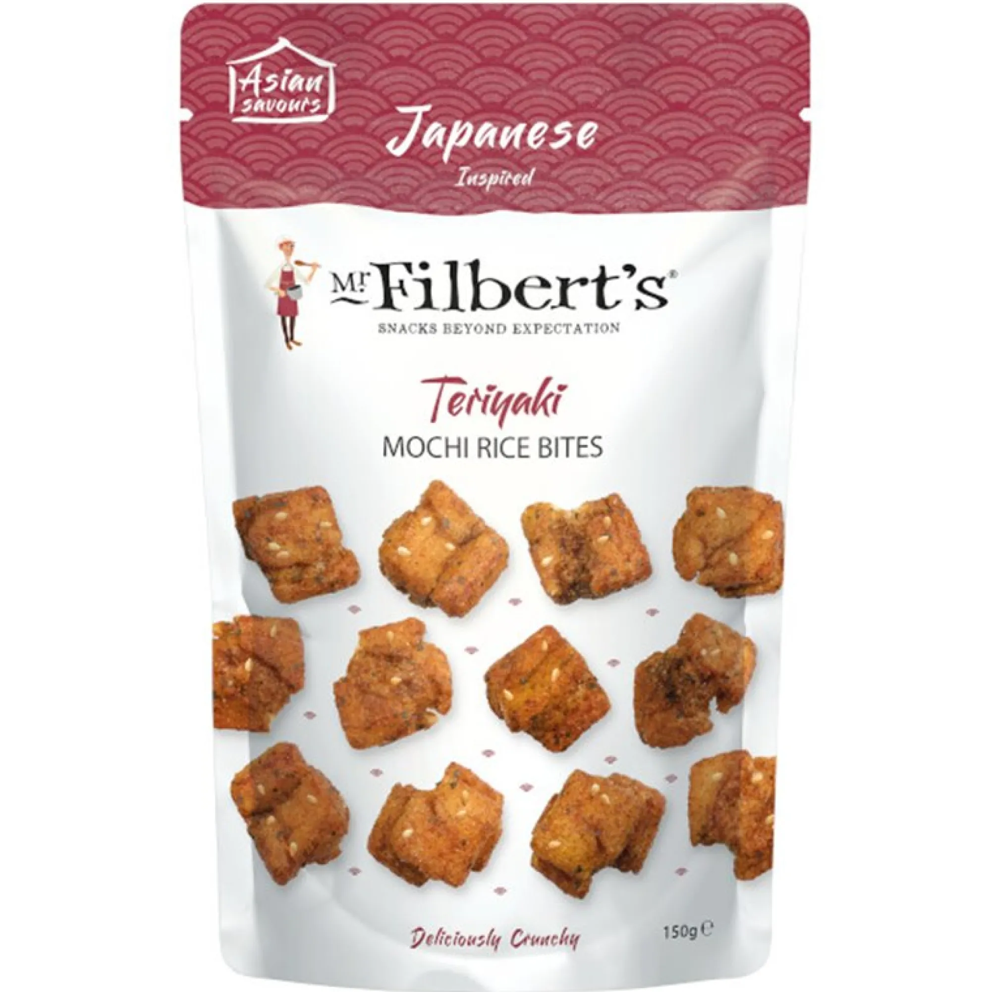 Voeding|ohgreen Gefrituurde rijstcrackers met teriyaki smaak 150g