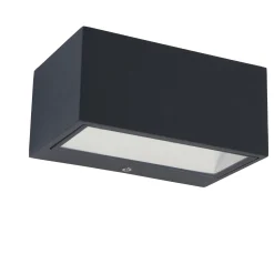 Verlichting|Ecocheques|ohgreen Gemini wandlamp donkergrijs led 10.5w
