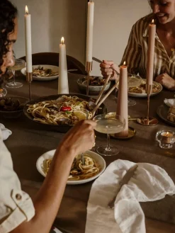 Kaarsen|ohgreen Geribde dinerkaars