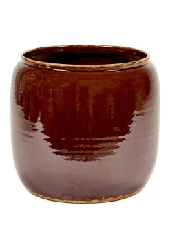 Potten En Vazen|ohgreen Glazed shades Pot costa l brown d25h26