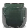 Potten En Vazen|ohgreen Glazed shades Sierpot l40xb40xh36,5 d.groen