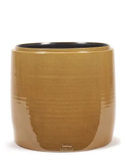 Potten En Vazen|ohgreen Glazed shades Sierpot l38xb38xh38 honey