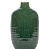 Potten En Vazen|ohgreen Glazed shades Vaas m 22,5x22,5x36,5 d.groen