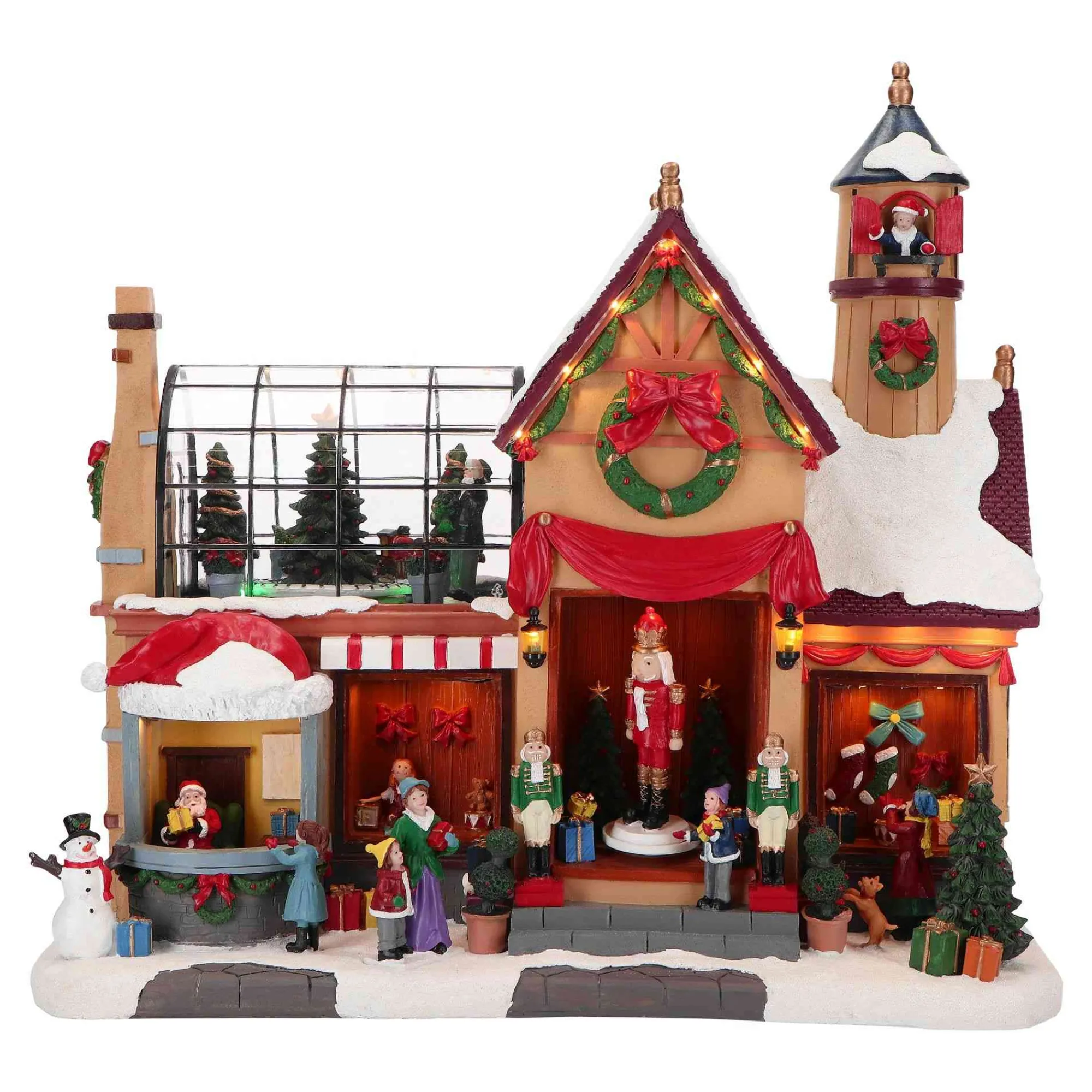 Lemax Kerstdorpen|ohgreen Green house animated